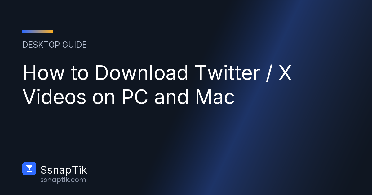 How to Download Twitter/X Videos on PC and Mac